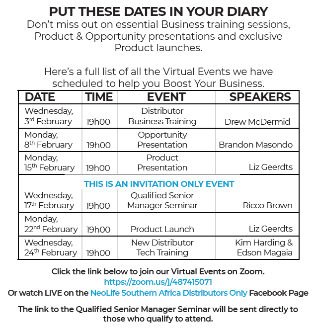 Virtual Training Dates