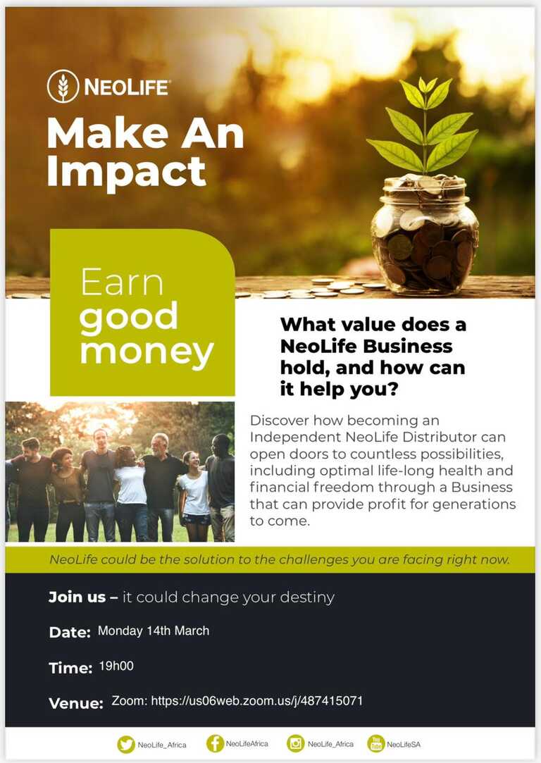 NeoLife presentation poster